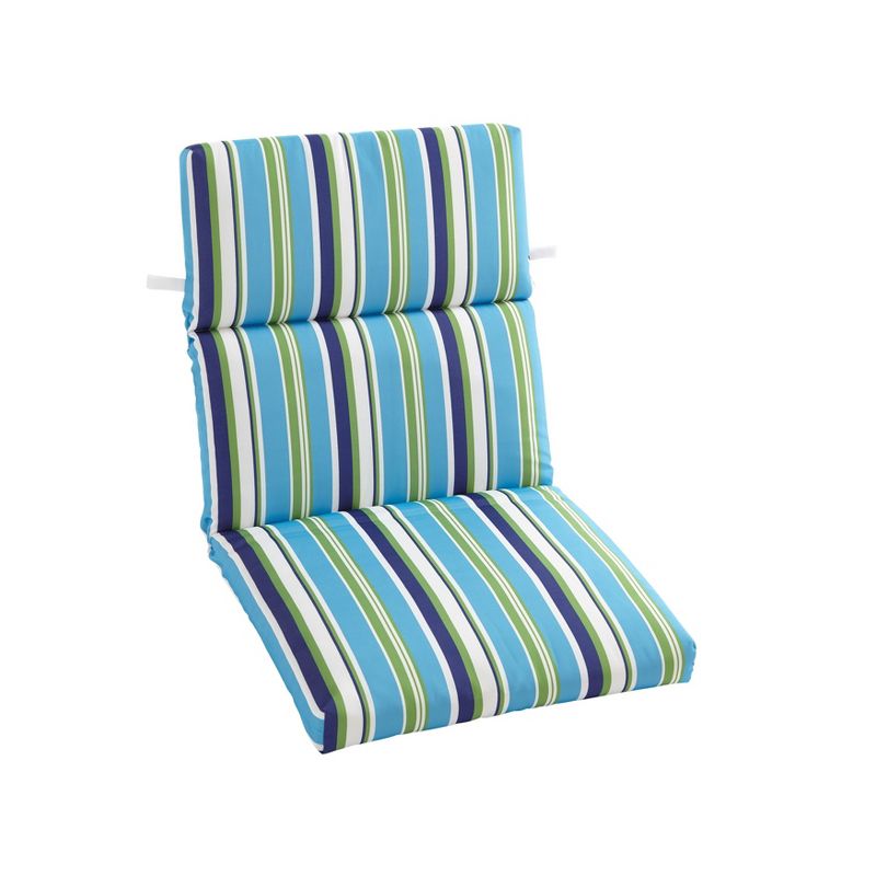 Outdoor Furniture Reversible Weather Resistant Universal Chair Cushion -22”W x 45¾”L x 2¾”H, 1 of 2