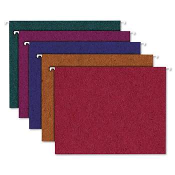 Pendaflex Earthwise Recycled Colored Hanging File Folders 1/5Tab Letter Assorted 20/BX 35117