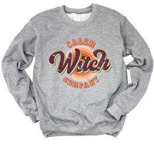 Simply Sage Market Women's Graphic Sweatshirt Retro Salem Witch Company - 1 of 4