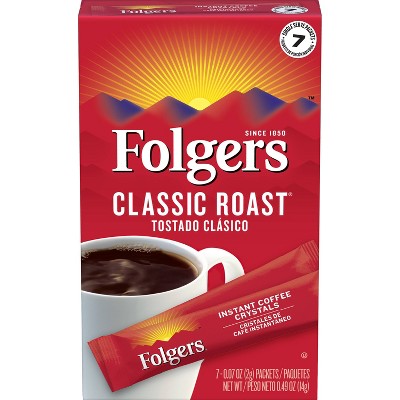 Folgers Classic Roast Instant Medium Roast Coffee - 7ct