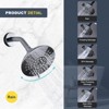 WOWOW Single Handle 5-Spray Tub and Shower Faucet 1.8 GPM with High Pressure Showerhead Valve Included - 2 of 4
