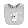 Hudson Baby Infant Girls Cotton Bibs, Girl Whimsical Dog, One Size - 3 of 4