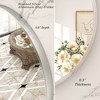 Apmir  Round High Quality Aluminum Alloy Framed French Cleat Mounted Wall Decor Bathroom Vanity Mirror - 4 of 4