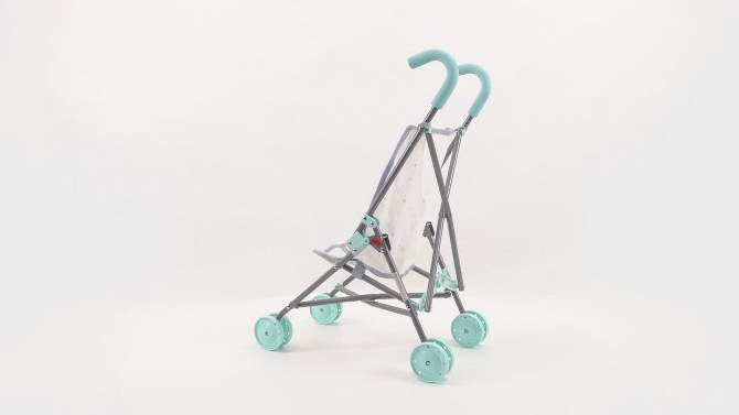 Perfectly Cute Baby Doll Stroller Mint Colored, 2 of 7, play video