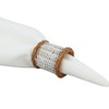 Saro Lifestyle Earthy Charm Two-Tone Rattan Napkin Ring (Set of 4) - 3 of 4