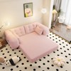 Lazy Sofa Couch, Human Dog Bed, 78.7" Multi-Functional Foldable Sleeper Sofas Bed, 3-in-1 Teddy Fabric Foam-Filled Couchs - 2 of 4