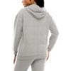 Derek Heart Oversized Zip-up Hoodie with Drop Shoulder and Kangaroo Pocket, Boyfriend Fit - 3 of 3