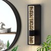 POWLIG 13.7-in 1-Light Black Armed Dimmable Wall Sconces with Full Backplane - 4 of 4