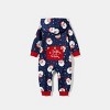 PATPAT Family Pajamas Matching Christmas Allover Blue Snowman Print Family Matching Pjs for Family Couples For Christams Party Eve - 2 of 4