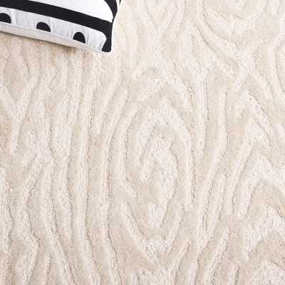 Ivory Hand-Tufted Wool 6' x 9' Contemporary Area Rug