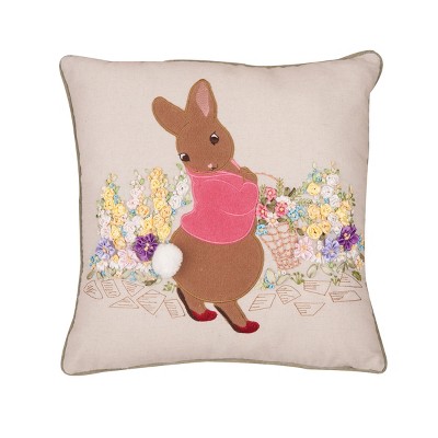 C&F Home 16" x 16" Garden Bunny Ribbon Art Ribbon