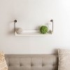 VIP Wood 25 in. White Wall Shelf with Pipe Style Holders - 2 of 4