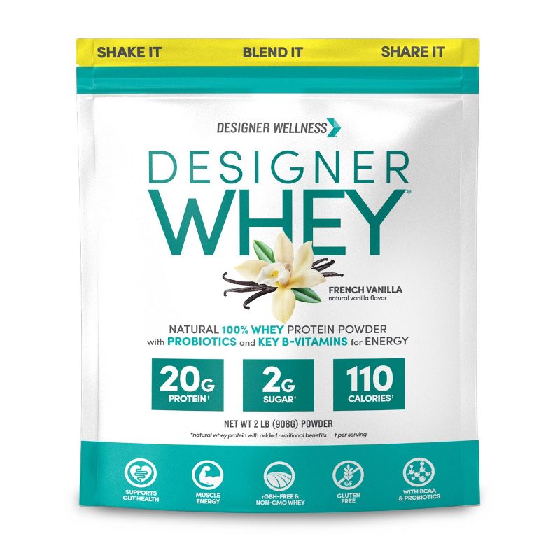 Designer Whey Protein Powder - French Vanilla - 32oz, 1 of 8