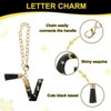 Unique Bargains Resin Lightweight Decorative Tassel Keychain Handle Charm Black with Gold Foil 1 Pc - 3 of 4
