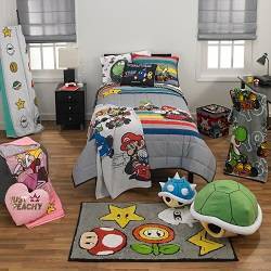 Super Mario Twin Comforter and Sheet Set