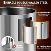 60/110 Cups Stainless Steel Commercial Coffee Urn, Large Capacity Double Wall Heat Retention Thermal Carafe for Wedding, Buffet, Party - 4 of 4
