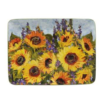 16" x 12" Sunflower Bouquet Rectangular Serving Platter - Certified International