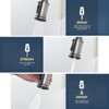 WOWOW 16.2 in. Single Handle Pull Down Sprayer Kitchen Faucet with 360° Spout Swivel - 3 of 4