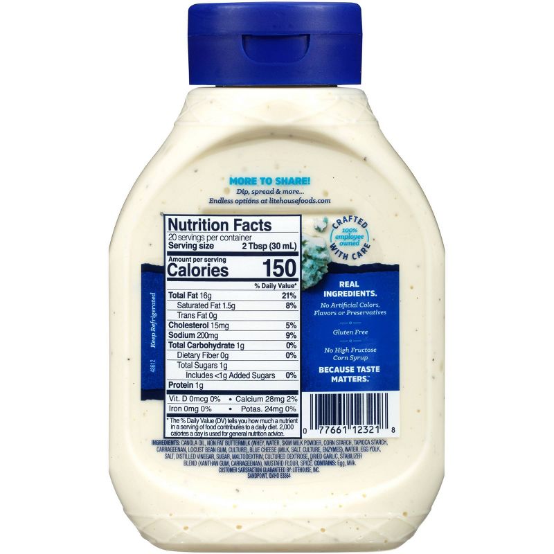 Litehouse Squeeze Blue Cheese Dressing - 20 fl oz, 3 of 5