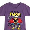 Girls' - Marvel - Thor Doodle Fitted Short Sleeve Graphic T-Shirt - 2 of 4
