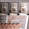 VANITII 14''x18'' Vanity Makeup Mirror with Lights Bluetooth Tabletop Metal White - 4 of 4