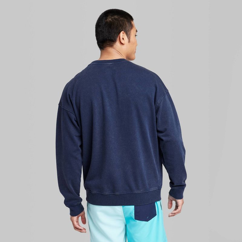 Men&#39;s Crewneck Pullover Sweatshirt - Original Use&#8482; Navy Blue, 4 of 5