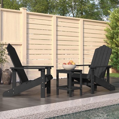 Garden Chair High Density Polyethylene (HDPE), Steel vidaXL