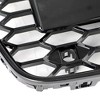 Front Center Bumper Grille Cover Honeycomb Mesh Grill Grille Trim Compatible For A5 RS5 2013-2015 European Model 8T0853651K (No Logos Version) - 3 of 4