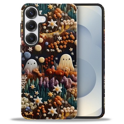 BONGEEK Case Compatible with Samsung Galaxy S25,Scratch Resistant Hybrid 2-Layer Hard Shell Bright Phone Case, Garden