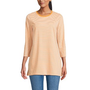 Lands' End Women's 3/4 Sleeve Cotton Supima Tunic - 1 of 3