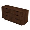 Lola Mid Century Modern Walnut Dresser With 6 Drawers,TV Stand for Living Room, Dresser for Bedroom Chest of Dresser,Nightstand for Bed - 2 of 4