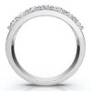 Pompeii3 3/4ct Diamond Wedding Ring 14K White Gold - 2 of 4