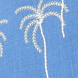 blue palm print