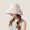 Anna-Kaci Wide Brim Bucket Hat Back Bow Detail for Sun Protection and Stylish Summer Looks - 4 of 4