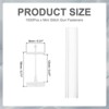 Unique Bargains Plastic Mini Stitch Gun Fasteners for Clothing Fixer Tag 1500 Pcs - 2 of 4