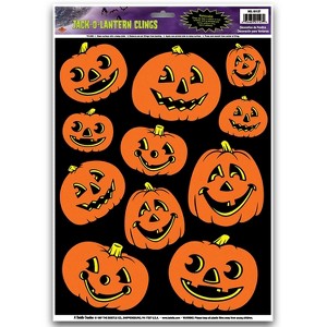 Beistle 12" x 17" Jack-O-Lantern Clings 77/Pack 01127 - 1 of 1