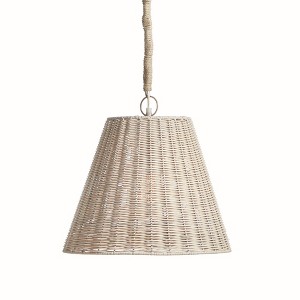 Plum & Post Linette Rattan Ceiling Pendant Small Lamp - 1 of 4