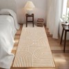 Modern Abstract Rug Washable Rug Non Slip, Low Pile Thin Foldable Mat - 4 of 4
