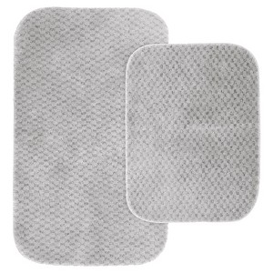 2pc Cabernet Nylon Washable Bath Rug Set - Garland - 1 of 4