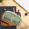 Unique Bargains Pencil Case Large Capacity Buttons Design for Office Organizer - 2 of 4