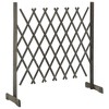 VidaXL Garden Trellis Fence Gray 47.2 in.x35.4 in. Solid Firwood - 2 of 4