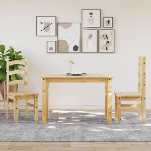 Clihome Farmhouse Pine Dining Table，4-Person Rustic Farmhouse Dining Table for Family Meals and Casual Gatherings - 1 of 4