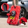 57 Litre Fuel Can with Manual Pump, Portable Gas Tank with Wheels and 3m Hose for Cars, Boats, Lawn Mowers - 2 of 4