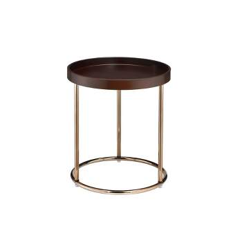 21.75" Edie Mid-Century Lipped Edge Accent Table - Ore International