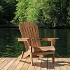 Gulches Oversize Wooden Outdoor Folding Adirondack Chair with Pre-Assembled BackRest & SeatBoard, Wood Patio Chair for Garden,Backyard,Porch - 2 of 4