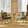 Corduroy Accent Chair,Modern Armchair With Metal Legs For Living Room,High Back Upholstered Chair For Home Office-Cuddlewood - 3 of 4