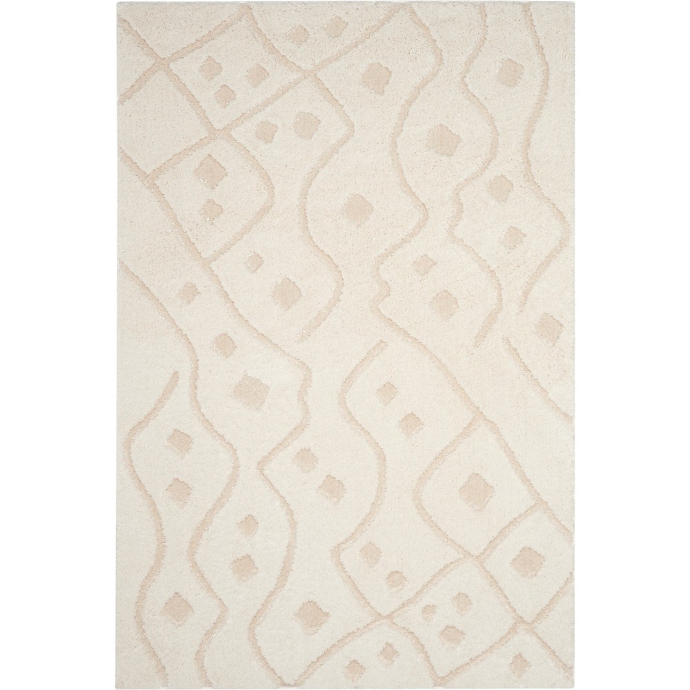 4'x6' Shapes Loomed Area Rug Ivory/Beige - Safavieh