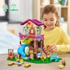 CUBIMANA 618Pcs Tree House Building Block Set, 3-Tier House Building Kit with Slide and Stickers for Kids Aged 6+ - 3 of 4