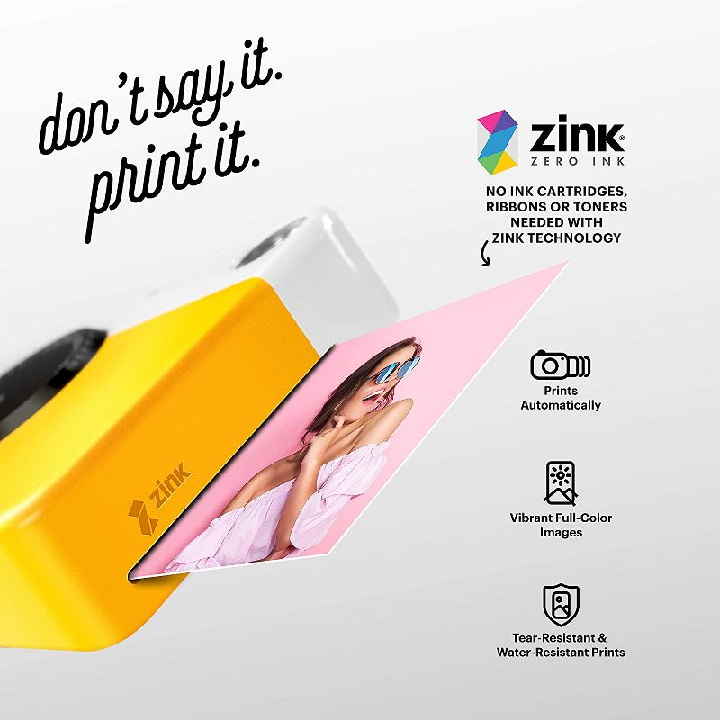KODAK Printomatic Digital Instant Print Camera - Full Color Prints On ZINK 2x3" Sticky-Backed Photo Paper  Print Memories Instantly, 5 of 8