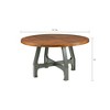 NicBex 44"/ 46"/54" Round Dining Table for 4 Seaters,Kitchen Table with Solid Wood/MDF Tabletop for Kitchen,Gray/White/Walnut - 3 of 4